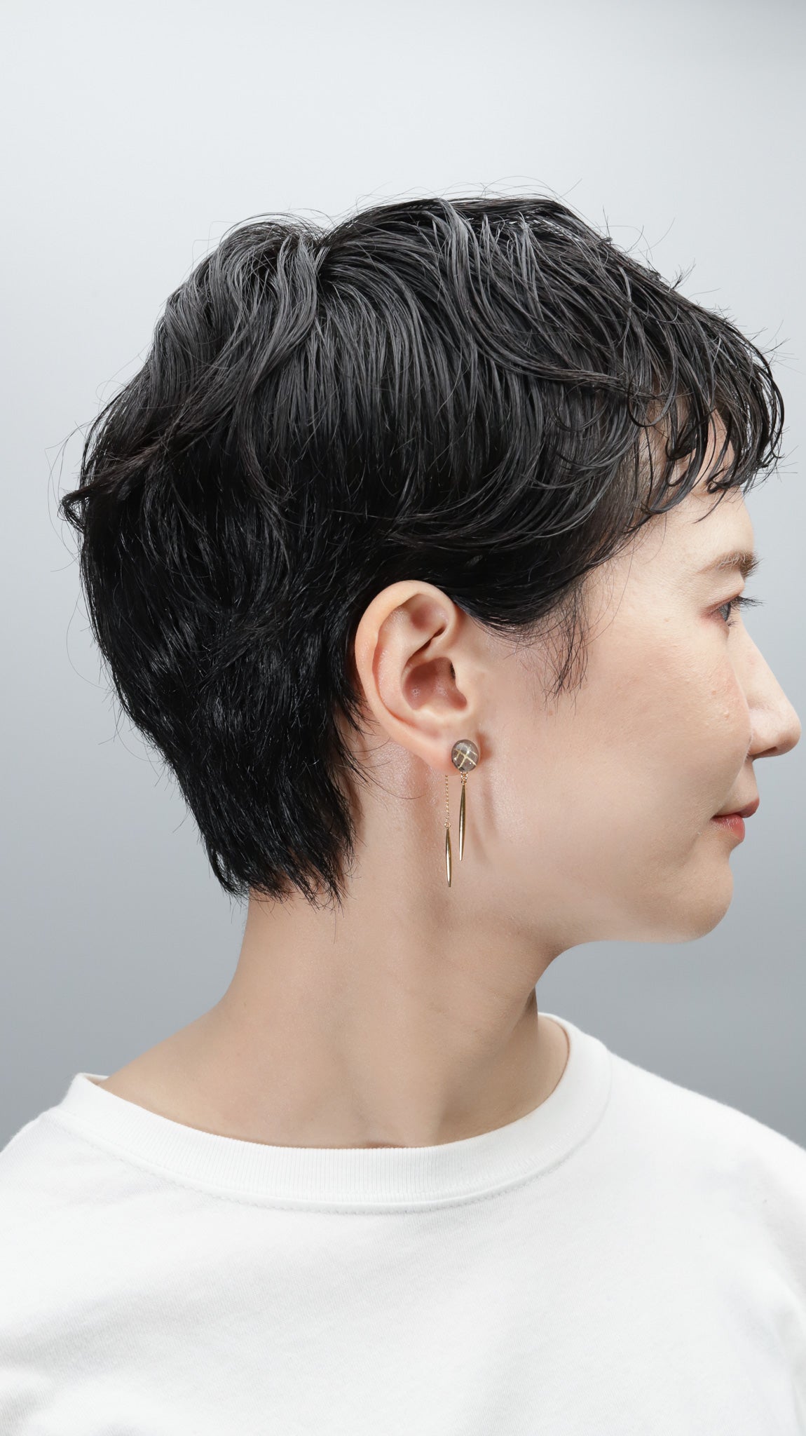 Icicle Earrings - Double Line Grid