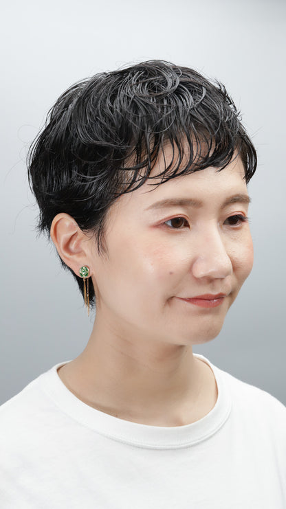Icicle Earrings - Shippo (Green)