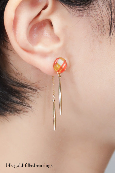 Icicle Earrings - Five-Line Grid