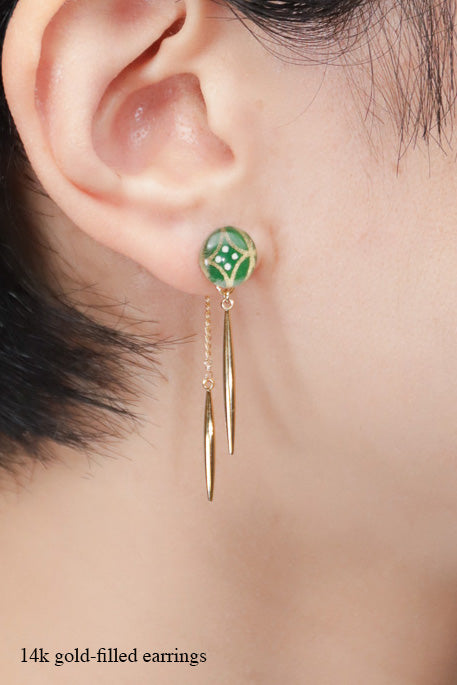 Icicle Earrings - Shippo (Green)